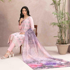 Leena Fancy Schiffli Embroidered Unstitched 3pcs Suit - 9244, Women, 3Pcs Shalwar Suit, Tawakkal Fabrics, Chase Value