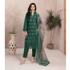 Leena Fancy Schiffli Embroidered Unstitched 3pcs Suit - 9246, Women, 3Pcs Shalwar Suit, Tawakkal Fabrics, Chase Value