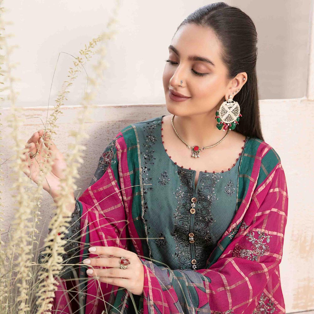 Mahrooh Embroidered Unstitched 3pcs Suit - 9249, Women, 3Pcs Shalwar Suit, Tawakkal Fabrics, Chase Value