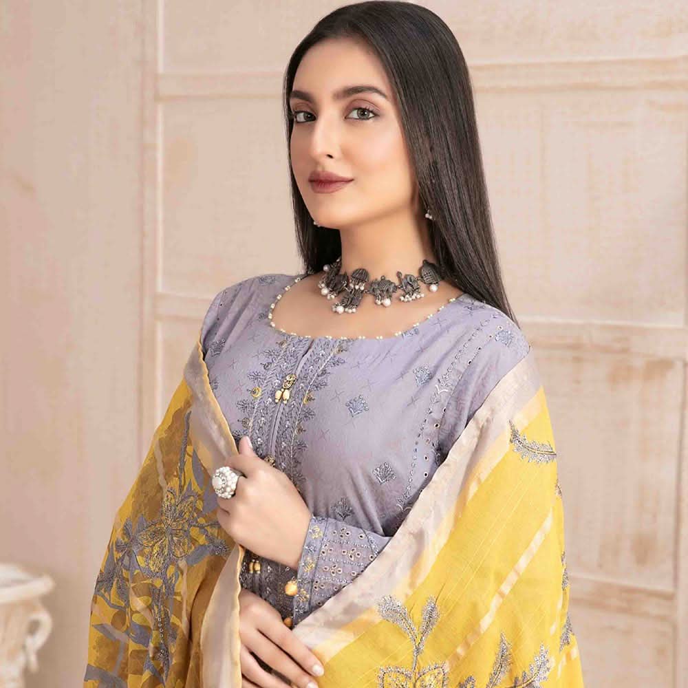 Mahrooh Embroidered Unstitched 3pcs Suit - 9250, Women, 3Pcs Shalwar Suit, Tawakkal Fabrics, Chase Value