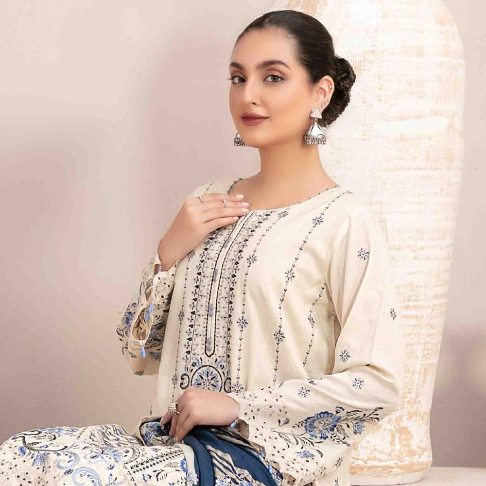 Mahrooh Embroidered Unstitched 3pcs Suit - 9251, Women, 3Pcs Shalwar Suit, Tawakkal Fabrics, Chase Value