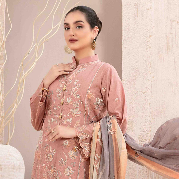 Mahrooh Embroidered Unstitched 3pcs Suit - 9254, Women, 3Pcs Shalwar Suit, Tawakkal Fabrics, Chase Value