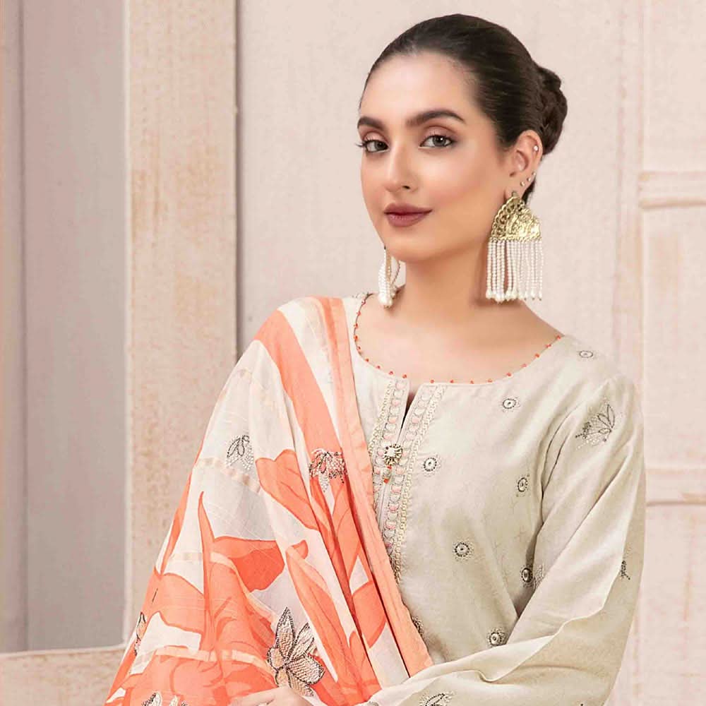 Mahrooh Embroidered Unstitched 3pcs Suit - 9255, Women, 3Pcs Shalwar Suit, Tawakkal Fabrics, Chase Value