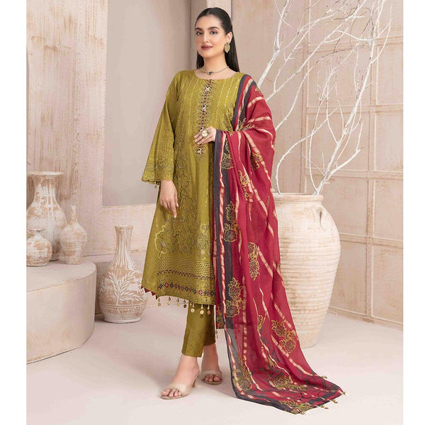 Mahrooh Embroidered Unstitched 3pcs Suit - 9257, Women, 3Pcs Shalwar Suit, Tawakkal Fabrics, Chase Value