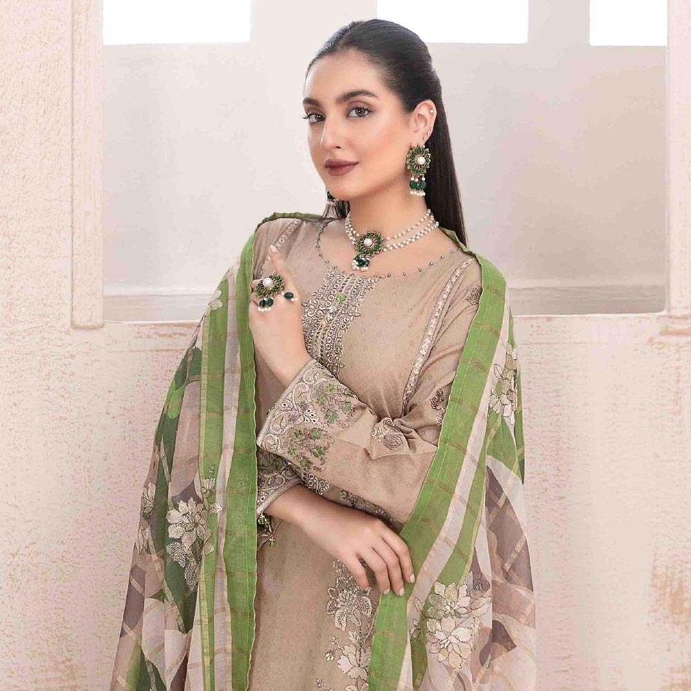 Mahrooh Embroidered Unstitched 3pcs Suit - 9258, Women, 3Pcs Shalwar Suit, Tawakkal Fabrics, Chase Value