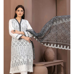 Tawakkal Serra Lawn Banarsi Jacquard Embroidered Unstitched Suit 3Pcs - 10, Women, 3Pcs Shalwar Suit, Tawakkal, Chase Value