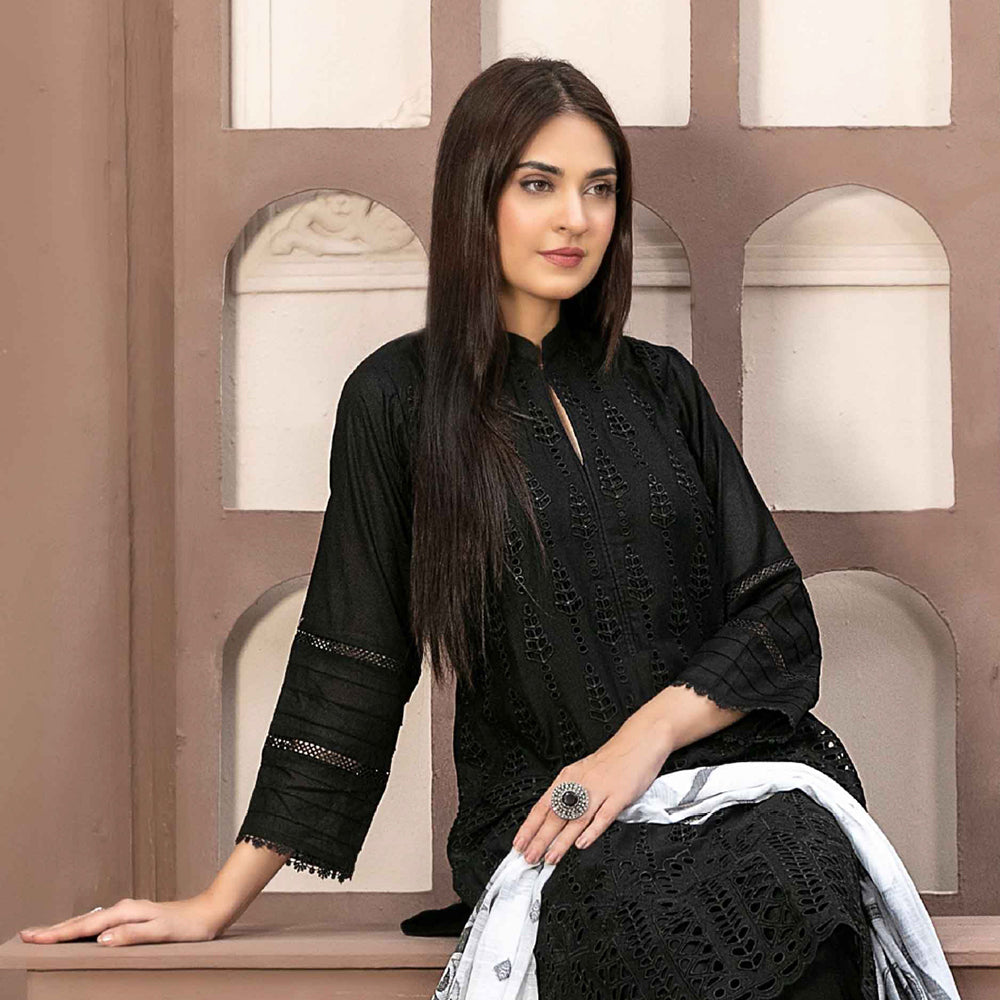 Tawakkal Serra Lawn Banarsi Jacquard Embroidered Unstitched Suit 3Pcs - 12, Women, 3Pcs Shalwar Suit, Tawakkal, Chase Value