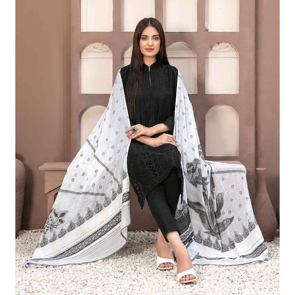 Tawakkal Serra Lawn Banarsi Jacquard Embroidered Unstitched Suit 3Pcs - 12, Women, 3Pcs Shalwar Suit, Tawakkal, Chase Value