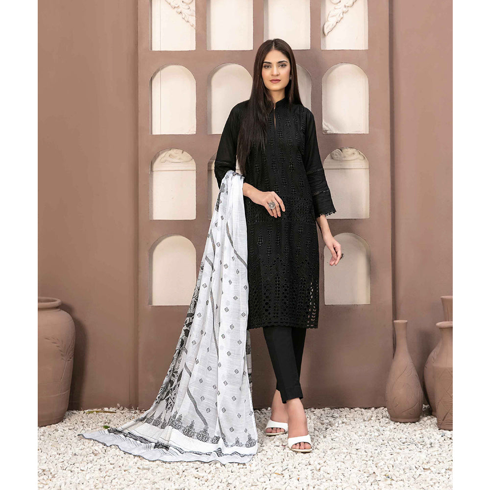 Tawakkal Serra Lawn Banarsi Jacquard Embroidered Unstitched Suit 3Pcs - 12, Women, 3Pcs Shalwar Suit, Tawakkal, Chase Value