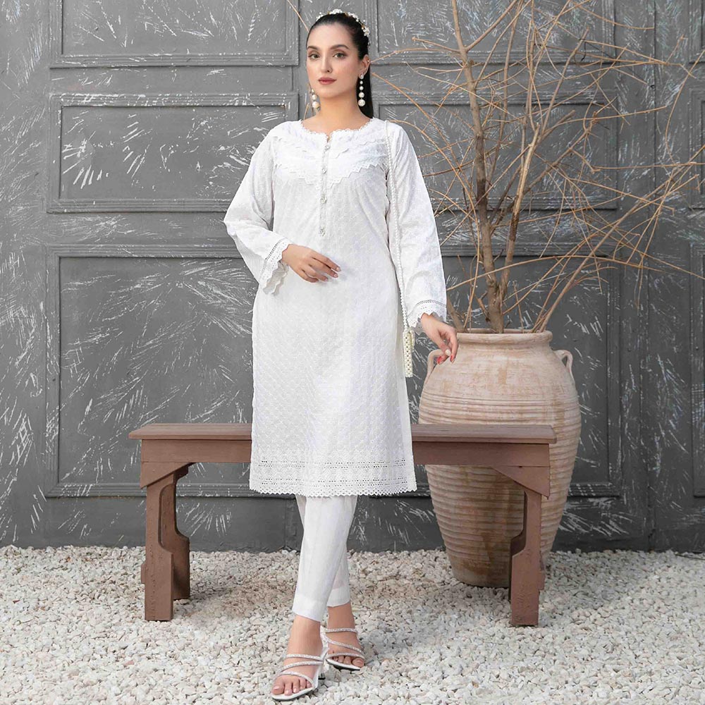 Zara Schiffli Embroidered Unstitched 2Pcs Suit - D-9474, Women, 2Pcs Shalwar Suit, Tawakkal Fabrics, Chase Value