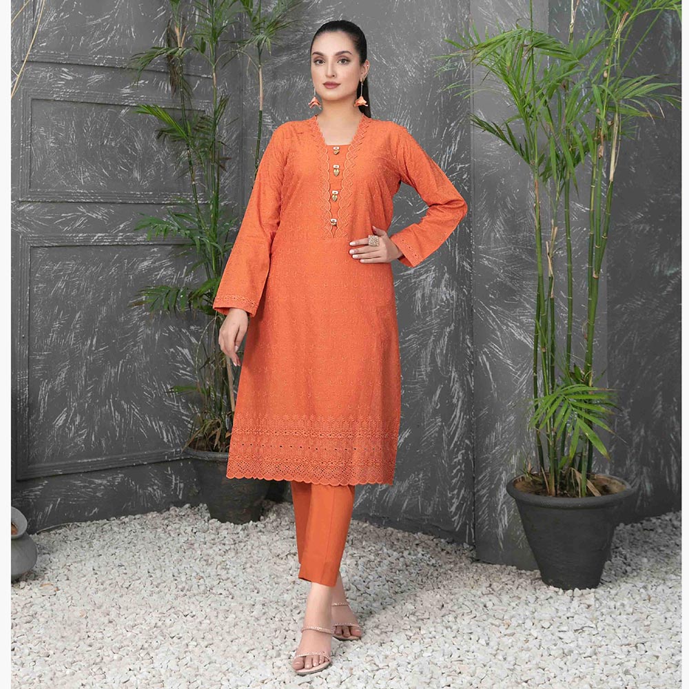 Zara Schiffli Embroidered Unstitched 2Pcs Suit - D-9481, Women, 2Pcs Shalwar Suit, Tawakkal Fabrics, Chase Value