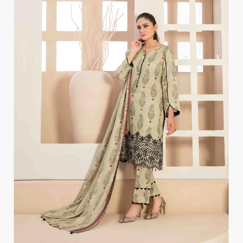 Tawakkal Mayal Viscose Embroidered Unstitched 3Pcs Suit With Shawl, Women, 3Pcs Shalwar Suit, Tawakkal Fabrics, Chase Value