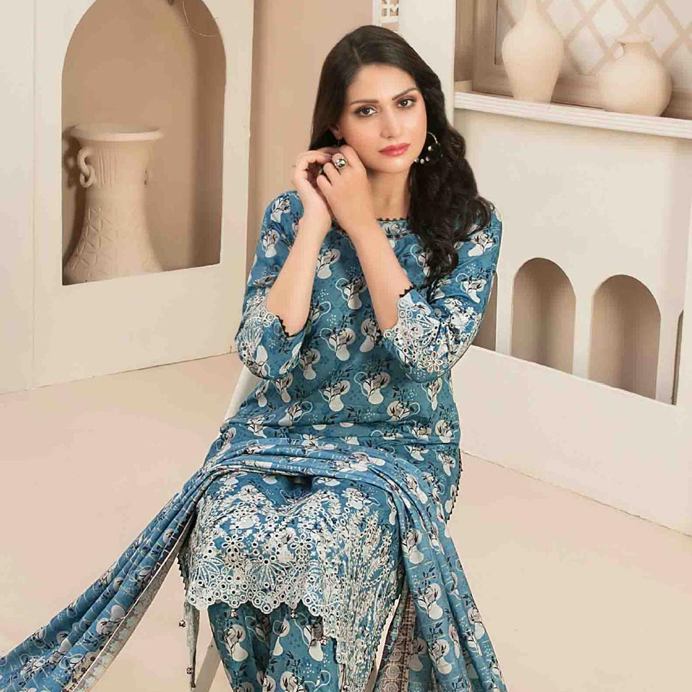 Tawakkal Mayal Viscose Embroidered Unstitched 3Pcs Suit With Shawl, Women, 3Pcs Shalwar Suit, Tawakkal Fabrics, Chase Value