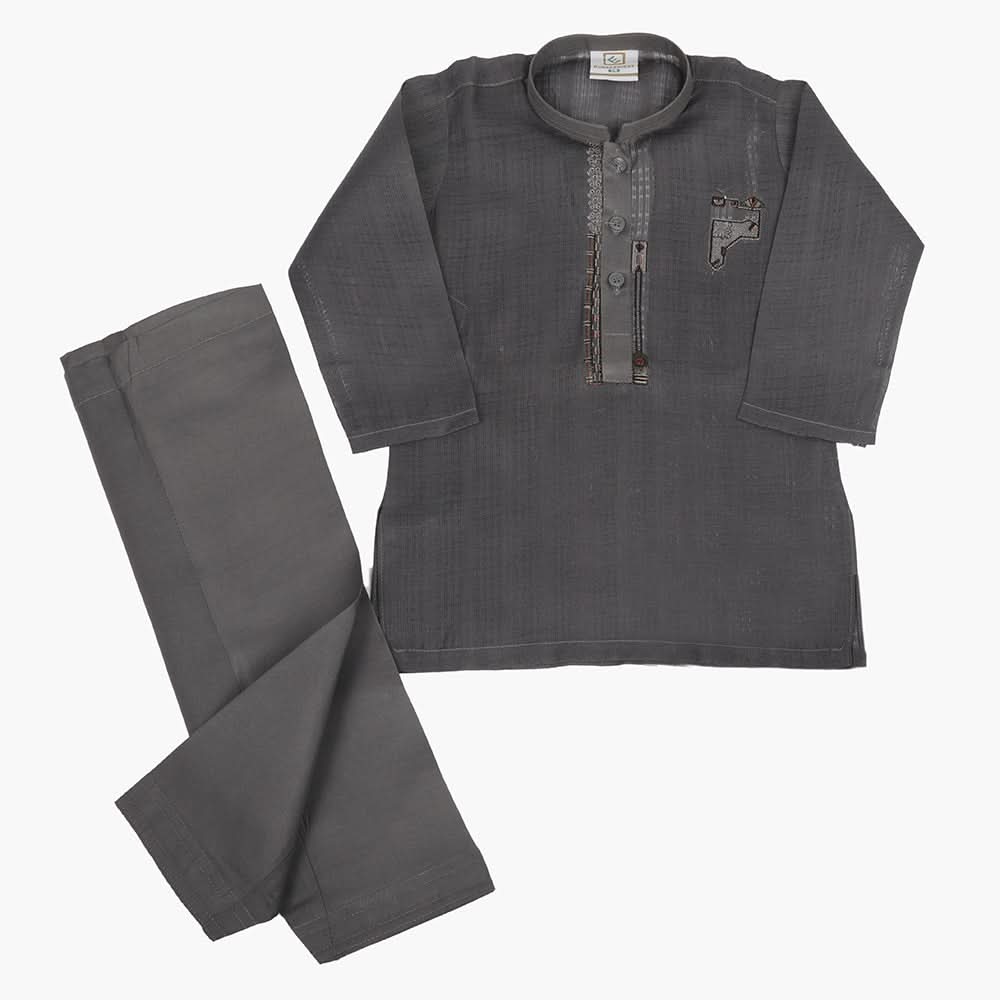 Boys Shalwar Suit - Dark Grey, Boys Shalwar Kameez, Chase Value, Chase Value