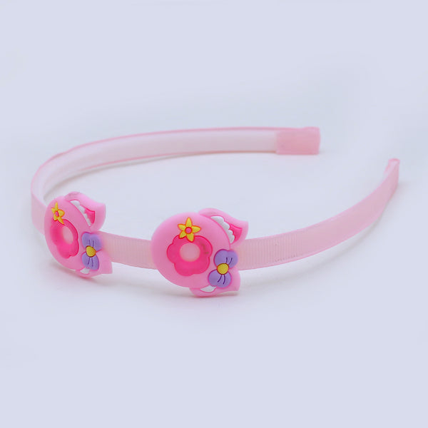 Girls Fancy Hair Band - Light Pink