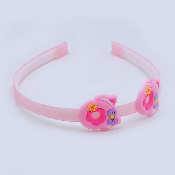 Girls Fancy Hair Band - Light Pink