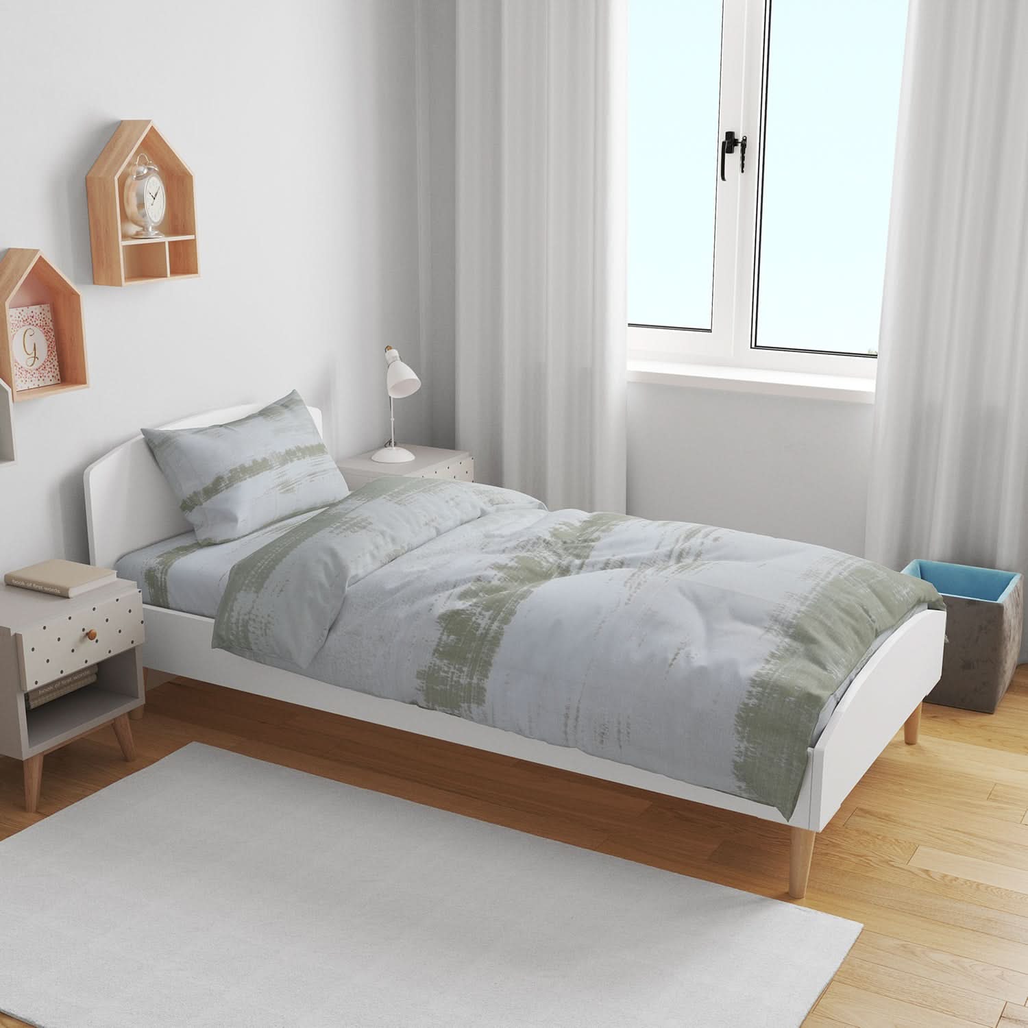 Single Bed Sheet 2Pcs - Multi Color, Single Size Bed Sheet, Chase Value, Chase Value