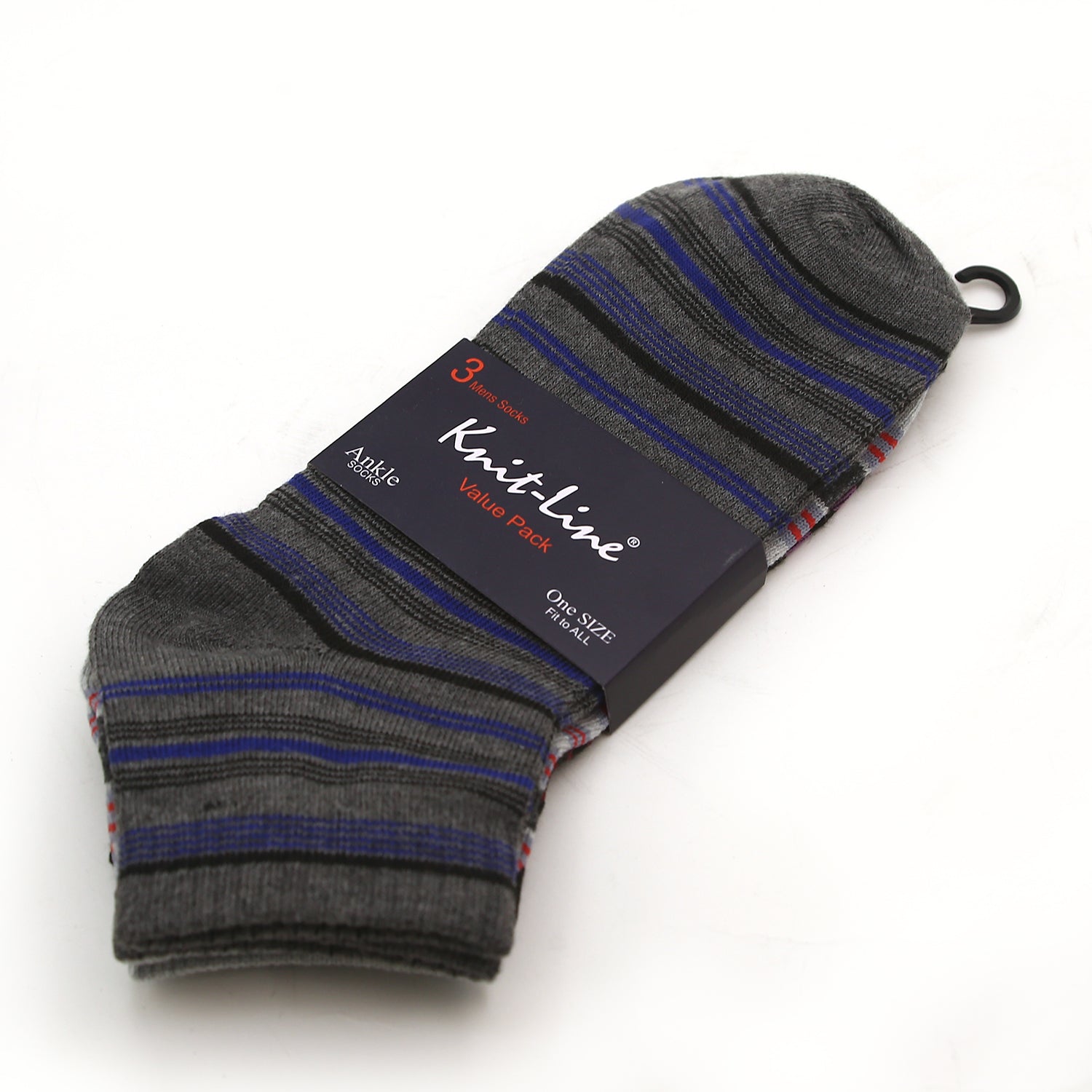 Knit line Full Socks 3Pcs - Multi, Boys Socks, Chase Value, Chase Value