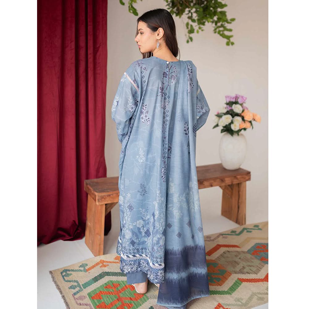 Rashid Bareeha Printed Lawn Embroidered Unstitched 3Pcs Suit - 8680, Women, 3Pcs Shalwar Suit, Rashid Textiles, Chase Value