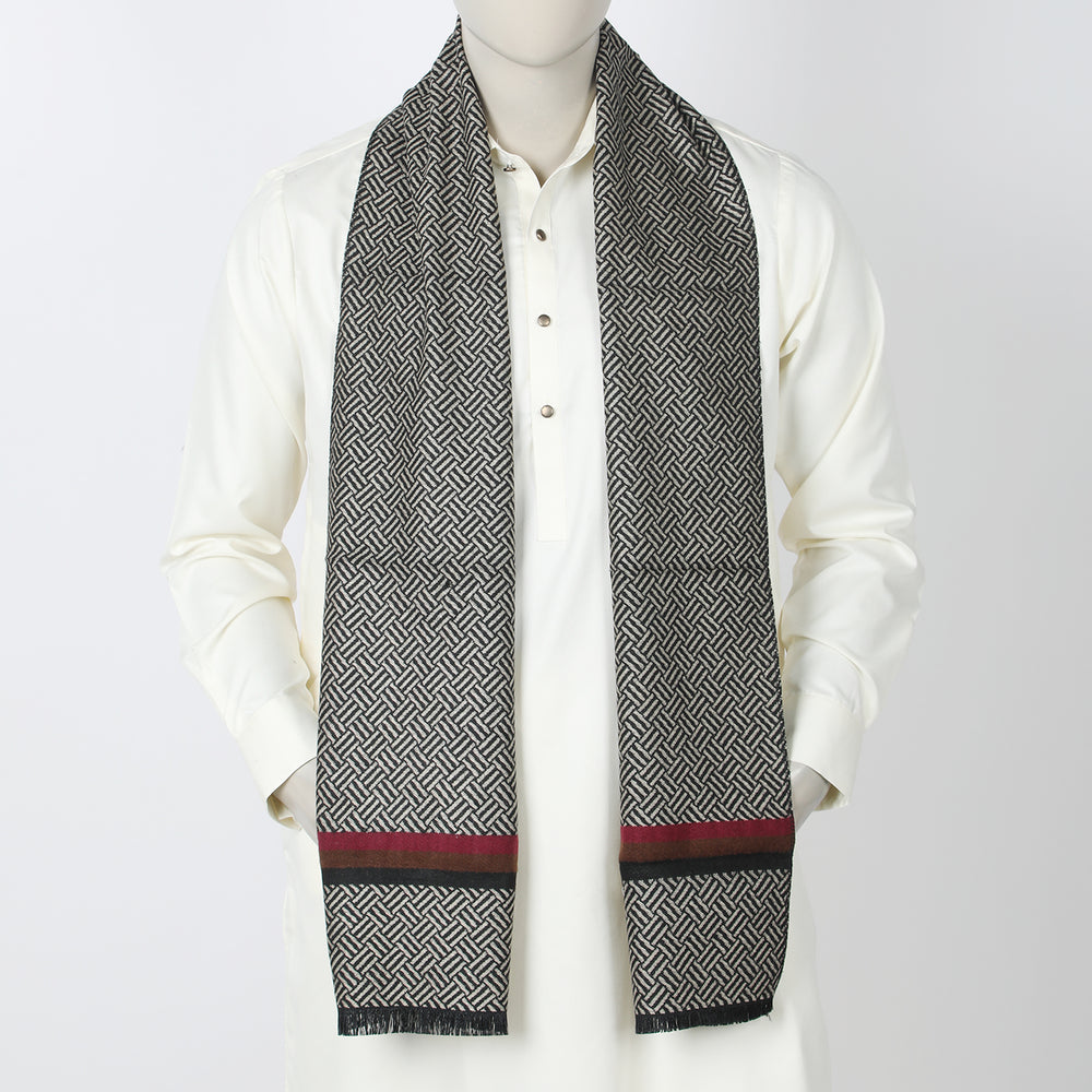 Men's Muffler - Black, Men's Shawls & Mufflers, Chase Value, Chase Value
