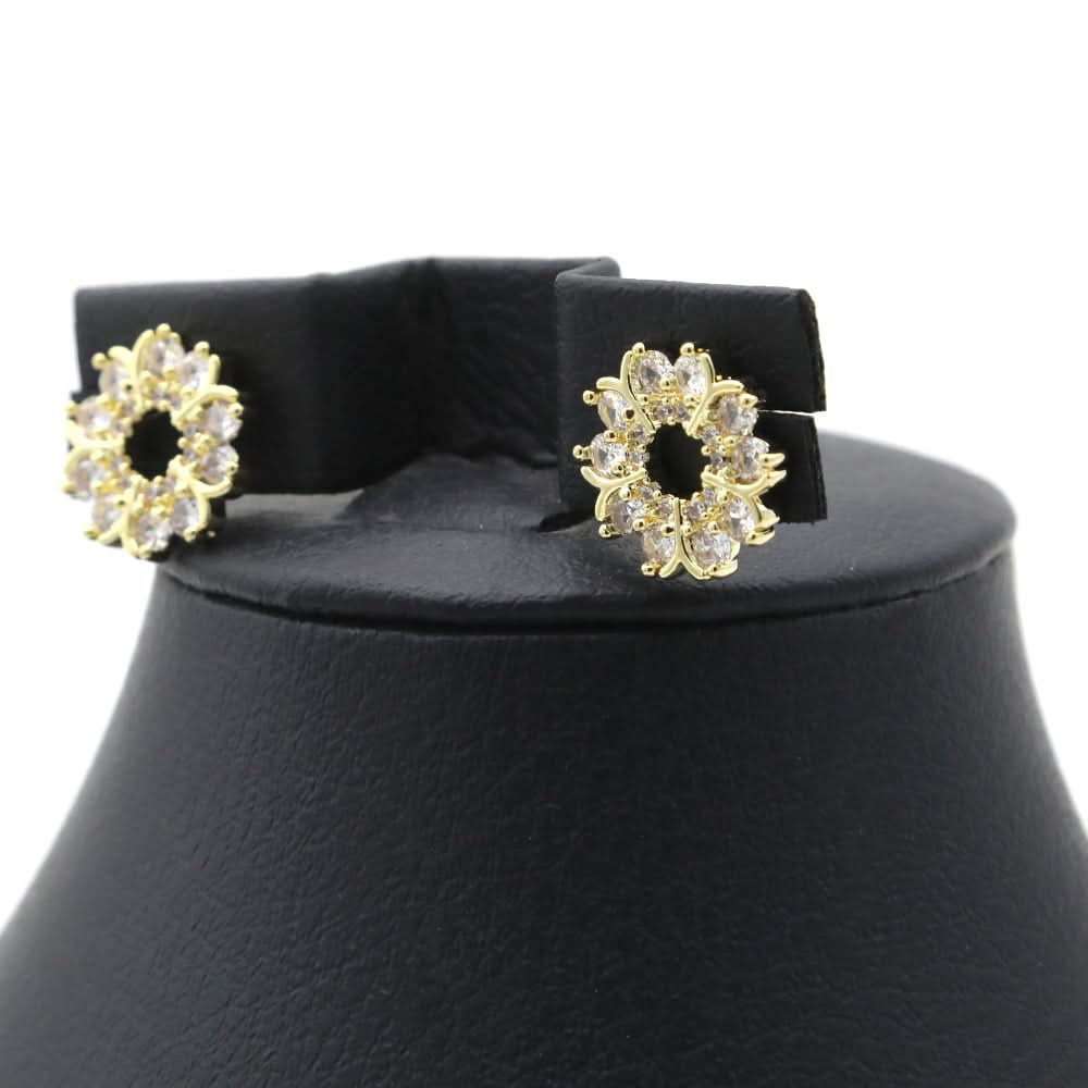 Women's Top Zircon - Golden, Women Earrings & Tops, Chase Value, Chase Value