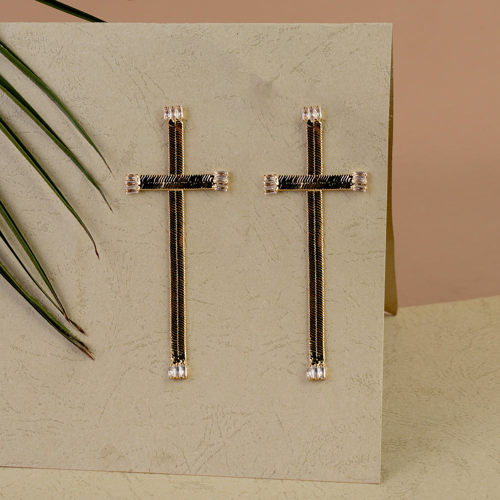 Women's Earring - Golden, Women Earrings & Tops, Chase Value, Chase Value