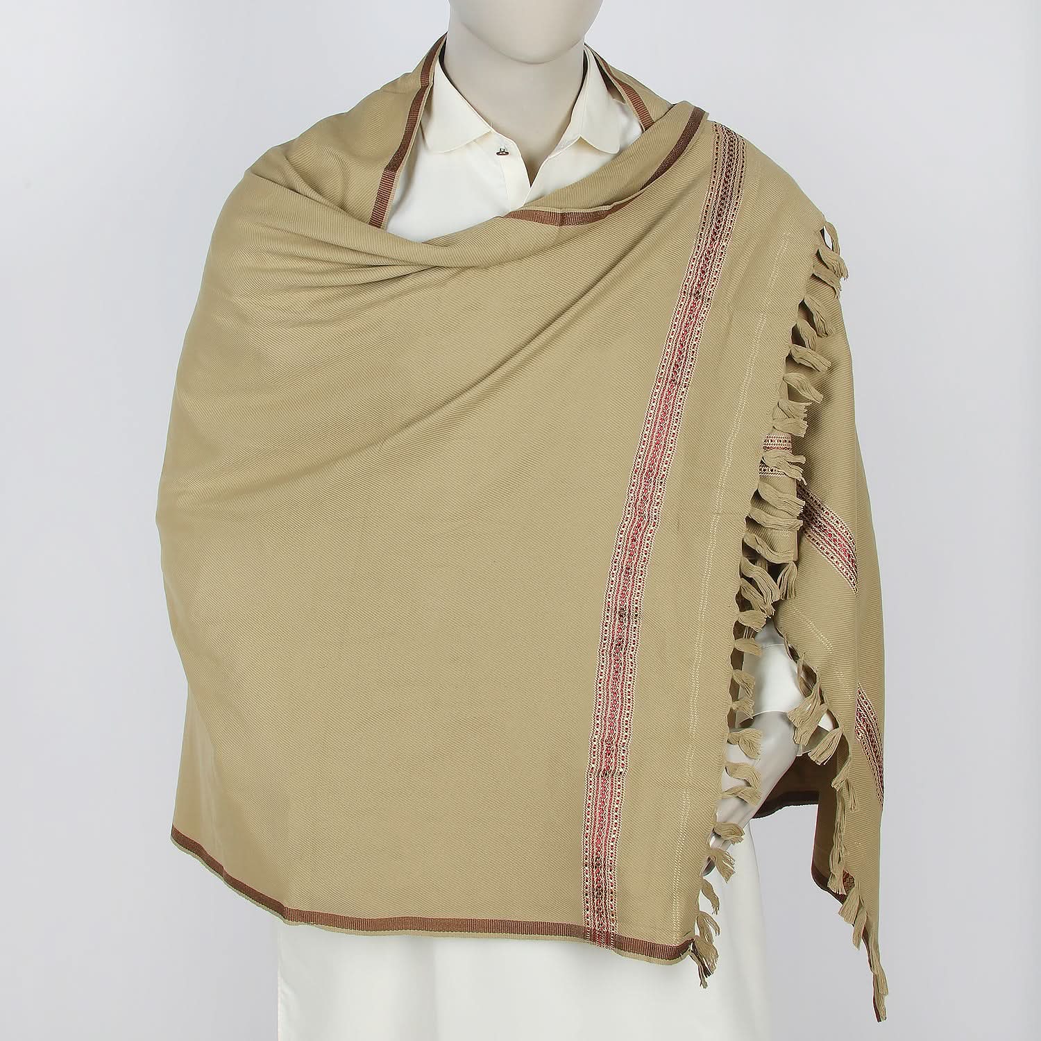 Men's Shawl - Khaki, Men's Shawls & Mufflers, Chase Value, Chase Value