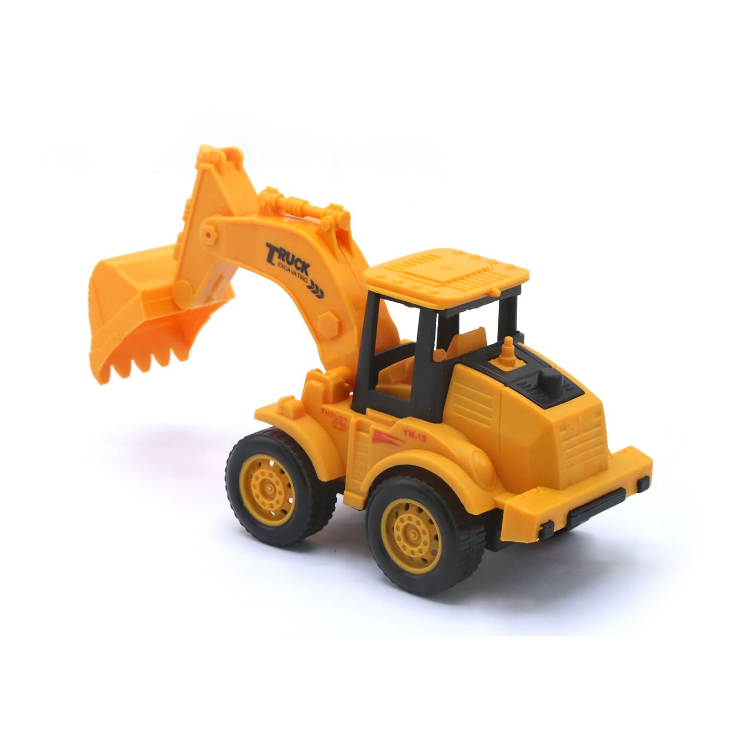 Construction Truck Pull-Back Counter Toy YM-F19 ST-02 - Mustard, Die-cast Model Car, Chase Value, Chase Value