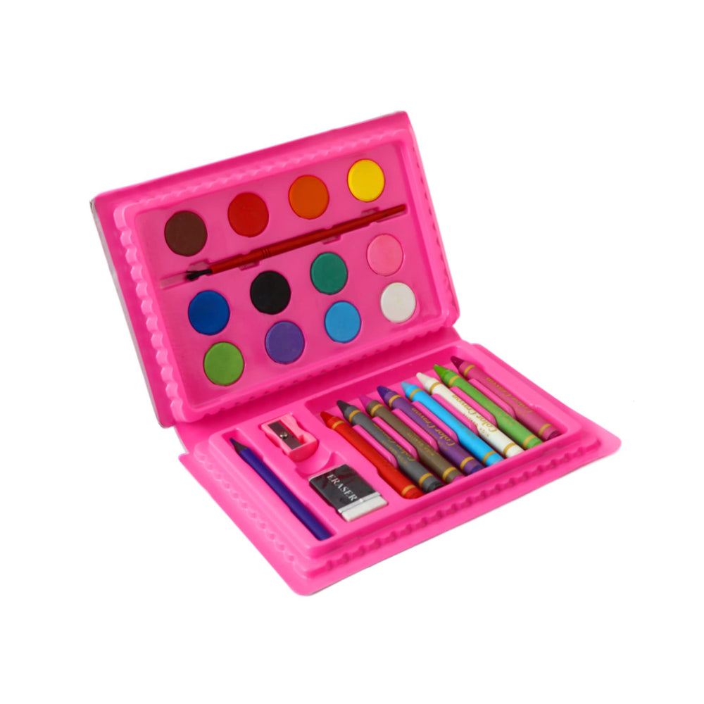 Color Kit 24PC – Kids’ Paint & Color Art Set - Pink, Coloring Tools, Chase Value, Chase Value
