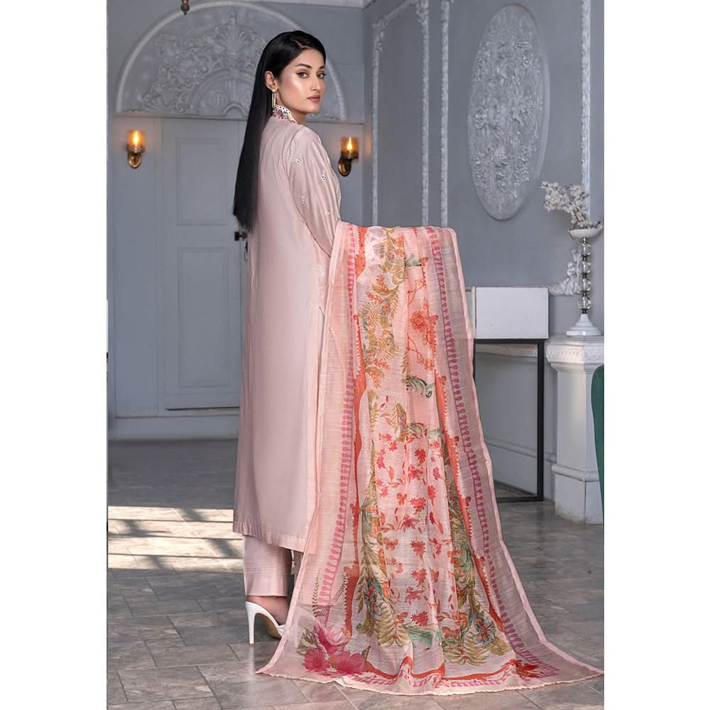 Noor Jahan Mushk Printed Lawn Chikenkari Embroidered Unstitched 3Pcs Suit, Women, 3Pcs Shalwar Suit, Chase Value, Chase Value