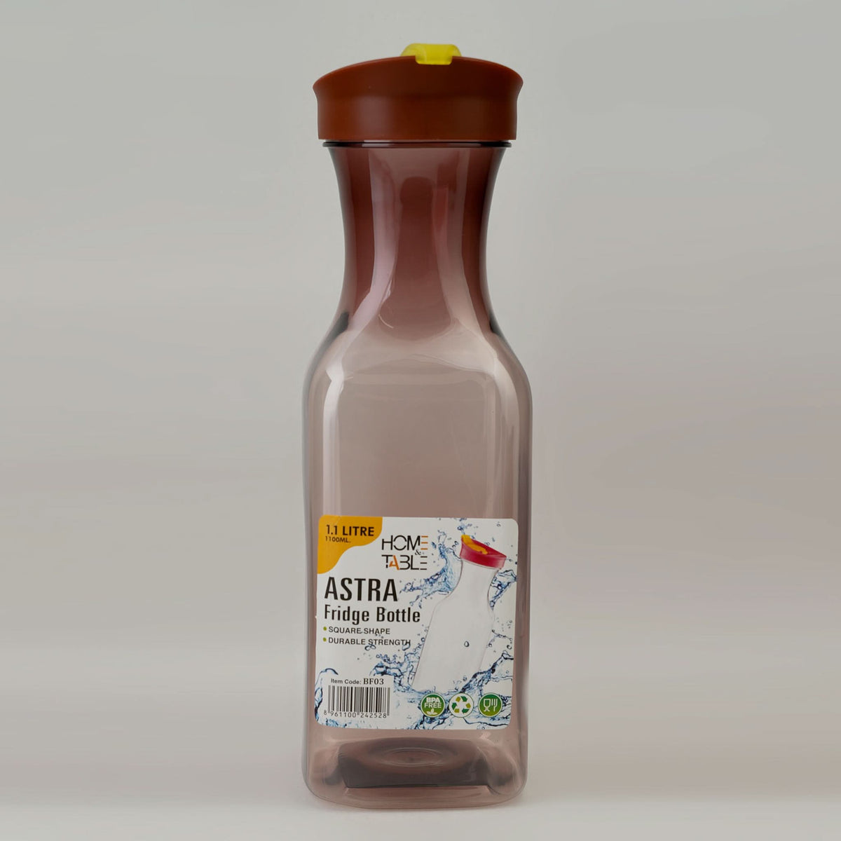 Home & Table Fridge Bottle Astra - 1100ml - Brown, Water Bottle, Chase Value, Chase Value