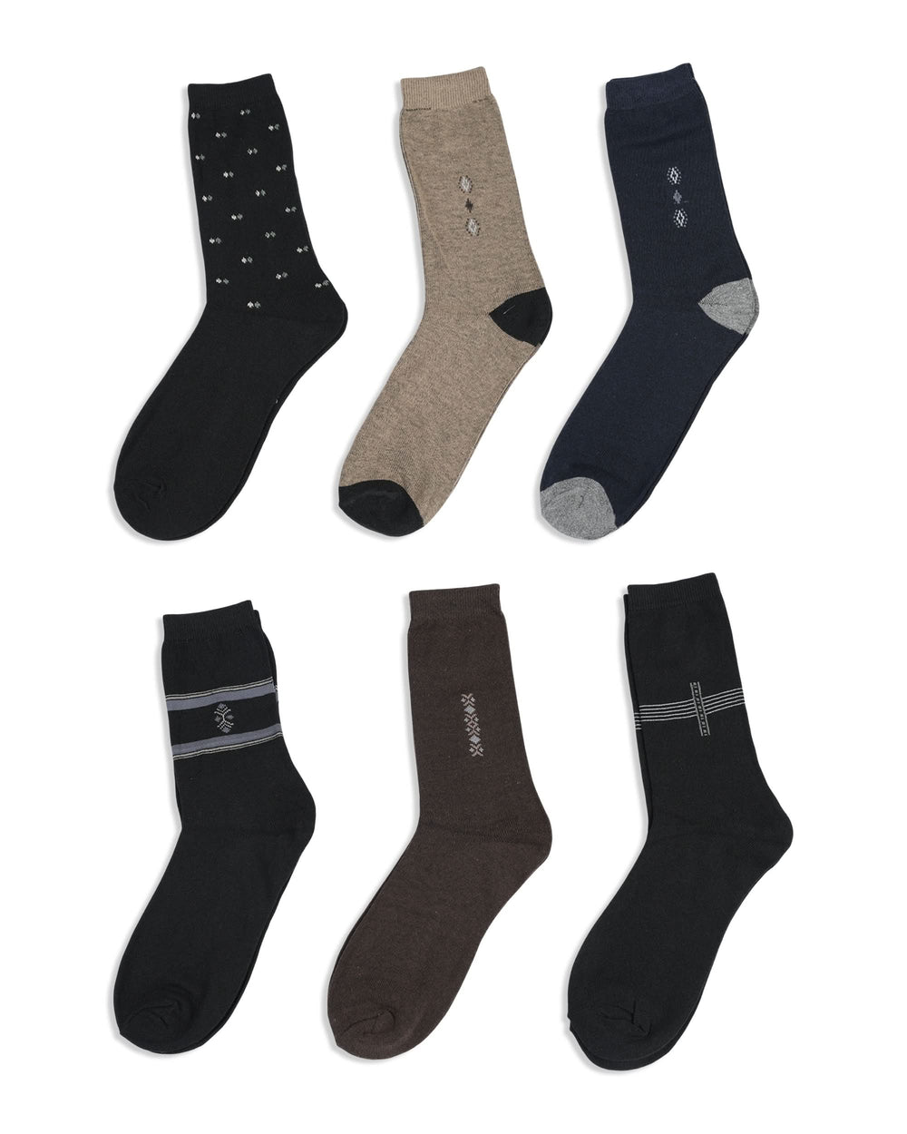 Men’s 6-Piece Socks Value Pack, Men's Socks, Chase Value, Chase Value