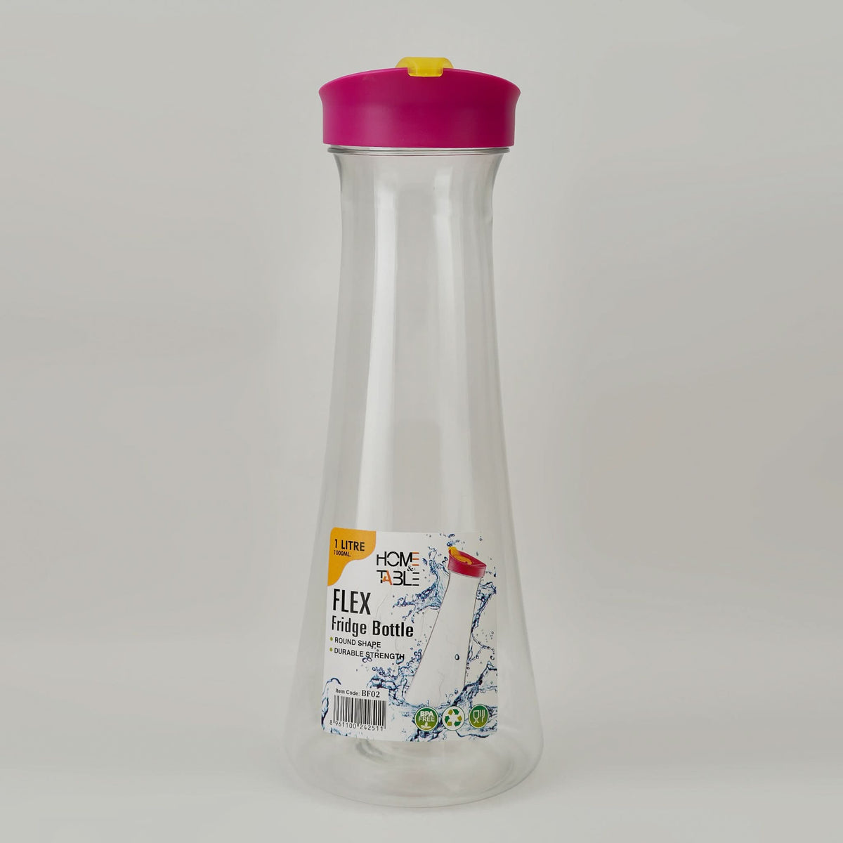 Home & Table Fridge Bottle Flex - 1100ml - Pink, Water Bottle, Chase Value, Chase Value