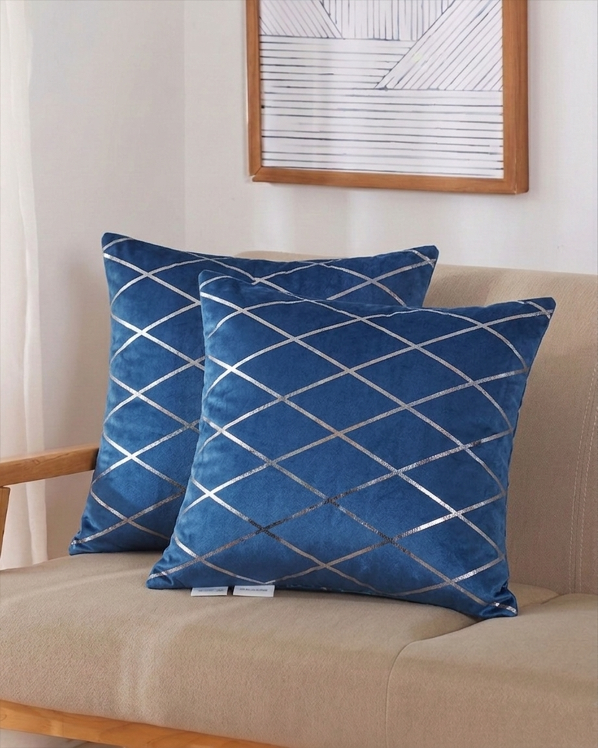 Cushion Cover Set- 2Pc 16*16, Cushions & Pillows, Chase Value, Chase Value