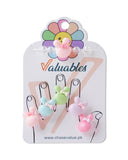 Children Rings + Bracelets Card-Multi Color