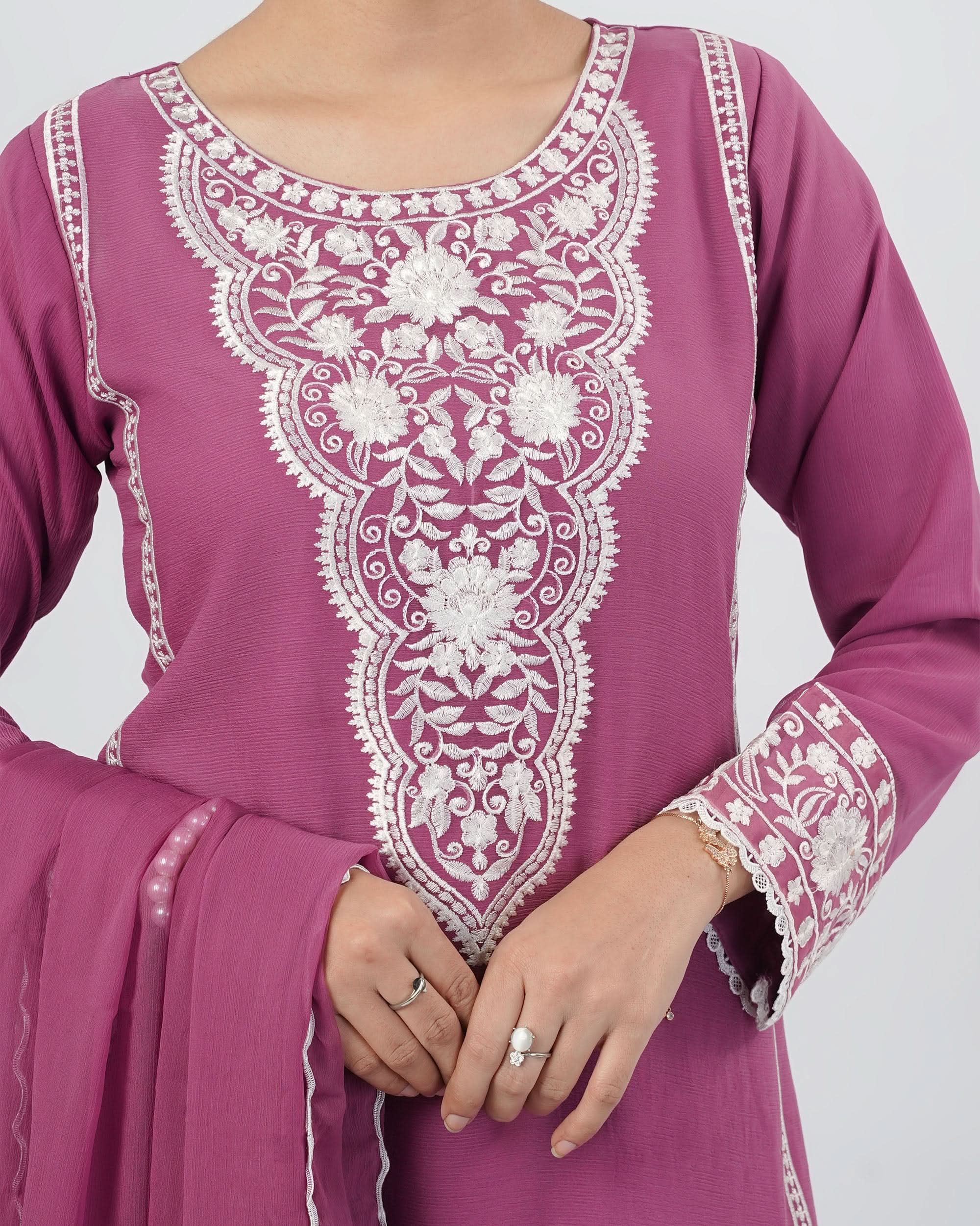 Valuables Women Chiffon Embroidered 3-Piece Suit, Women Shalwar Suits, Chase Value, Chase Value
