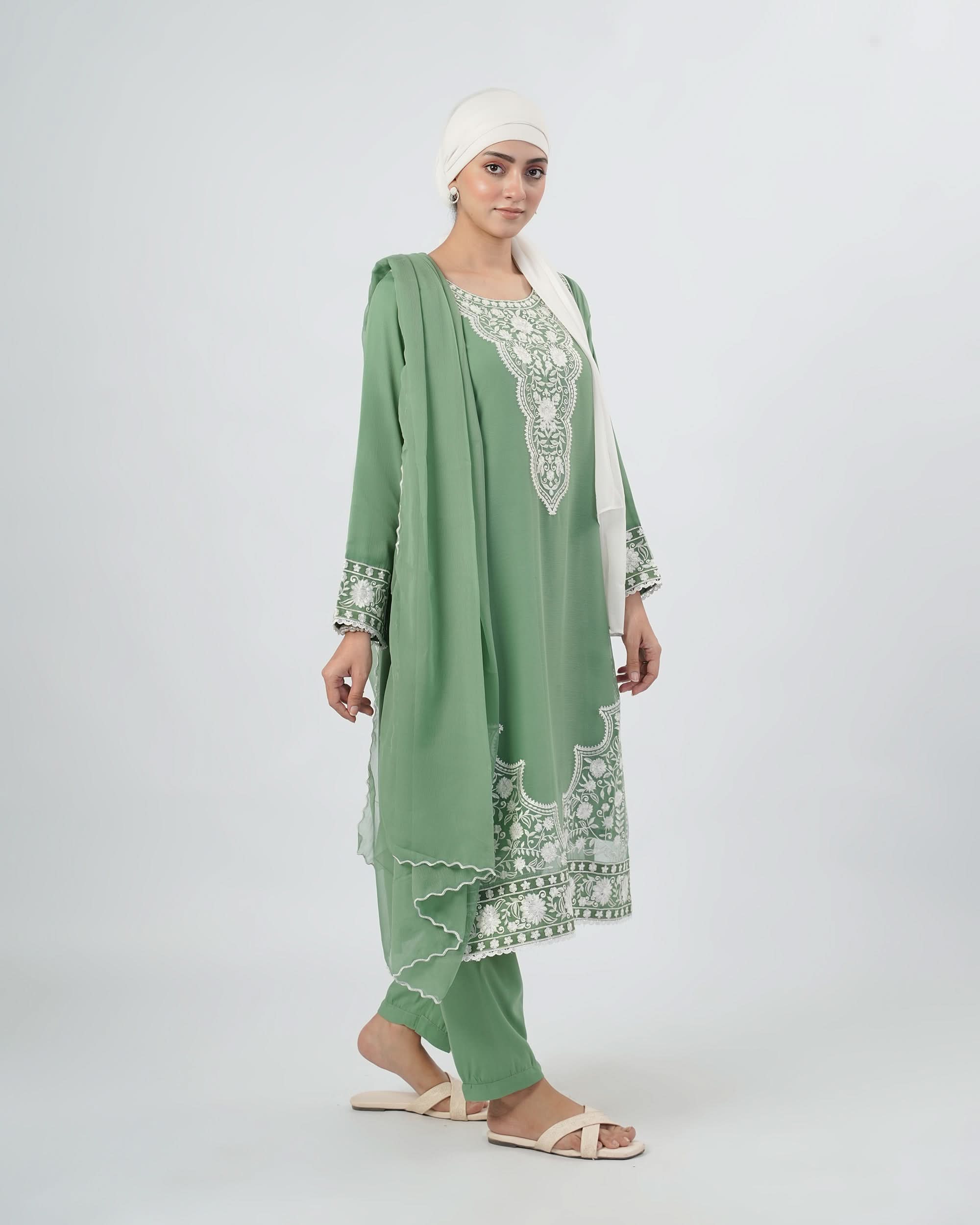 Valuables Women Chiffon Embroidered 3-Piece Suit, Women Shalwar Suits, Chase Value, Chase Value