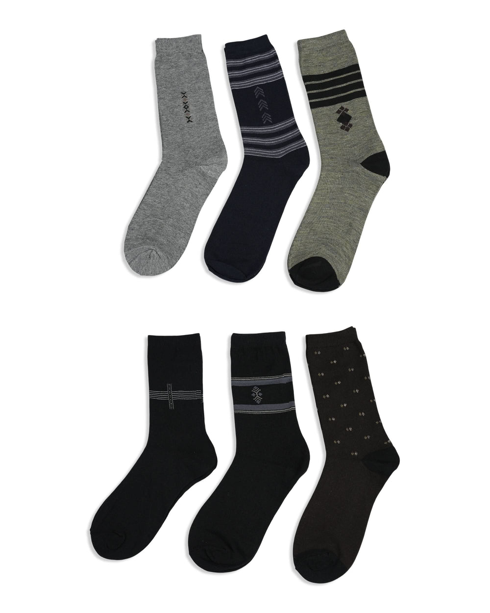 Men’s 6-Piece Socks Value Pack, Men's Socks, Chase Value, Chase Value