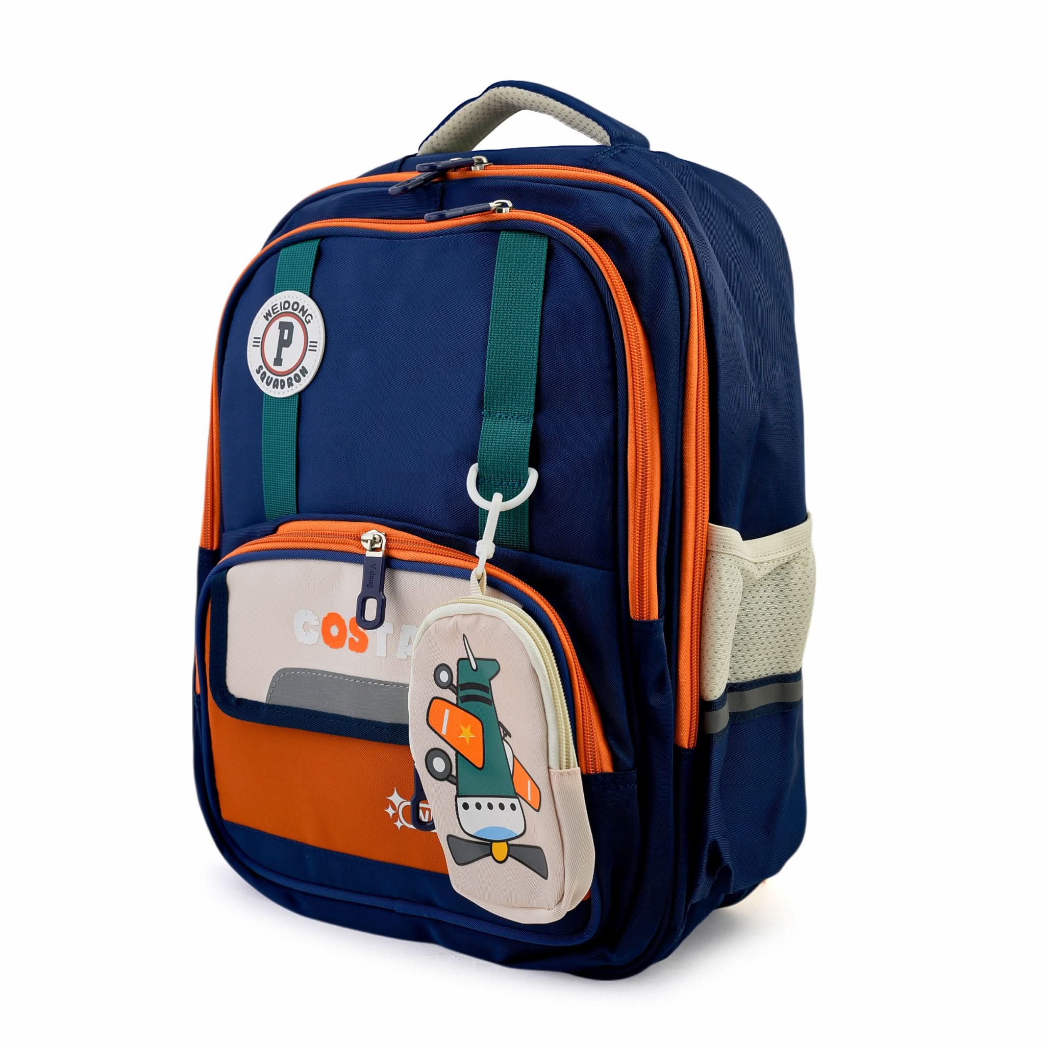 Kids School Backpack 16" - Blue, School Bags, Chase Value, Chase Value