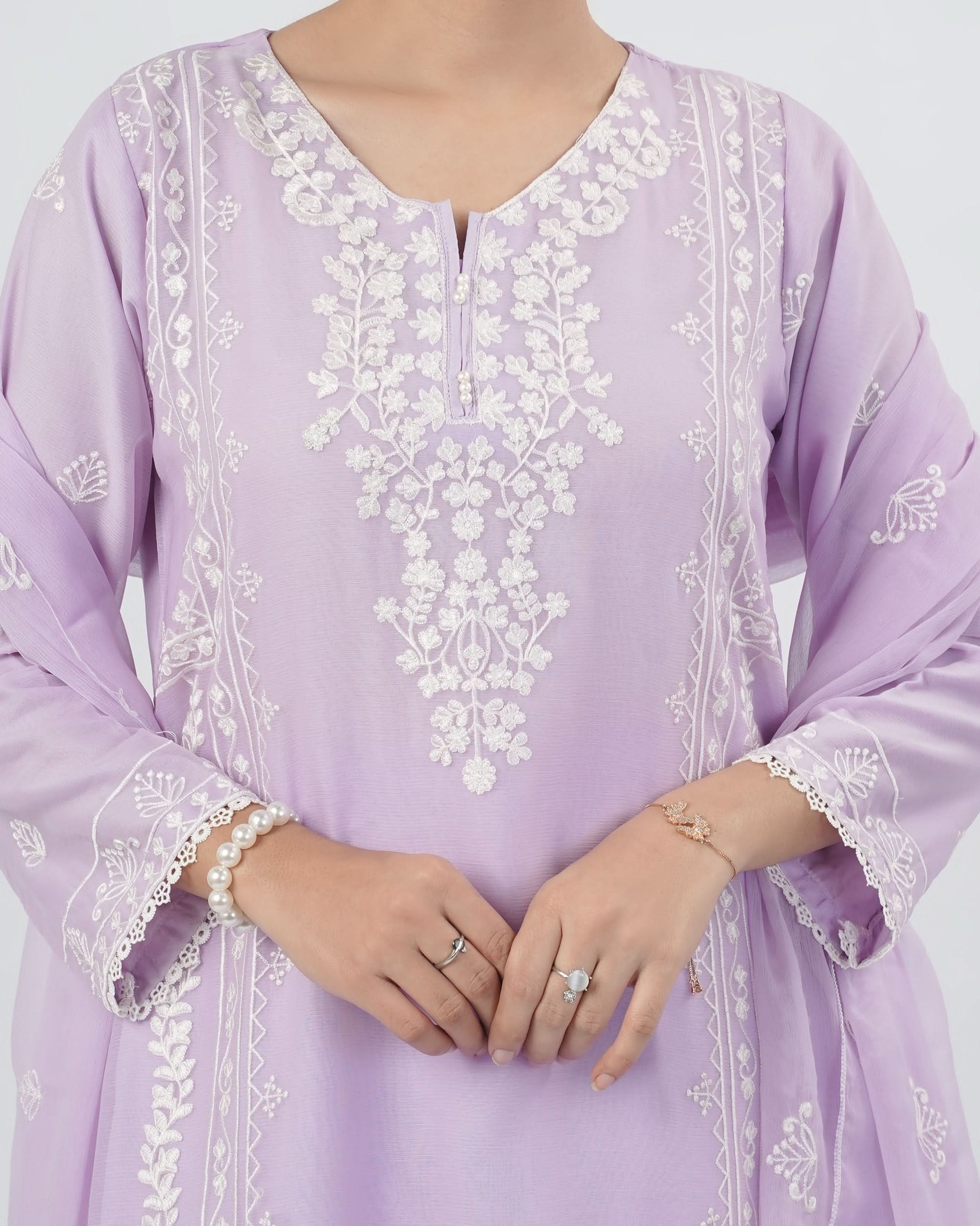 Valuables Women Chiffon Embroidered 3-Piece Suit, Women Shalwar Suits, Chase Value, Chase Value