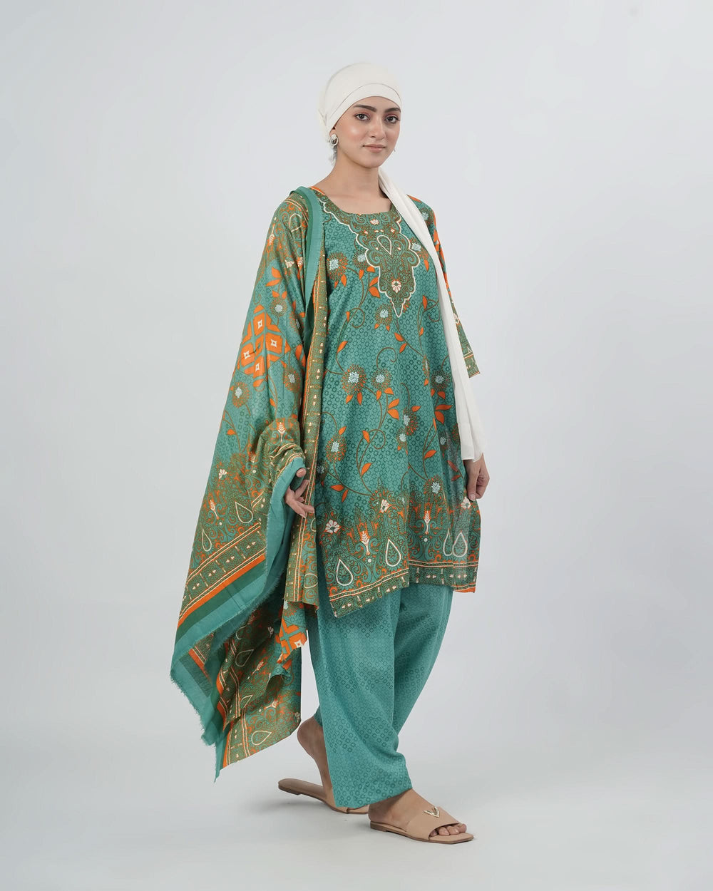 Shahzaib Gull Gee Printed 3-Pcs Suit, Women, 3Pcs Shalwar Suit, Chase Value, Chase Value