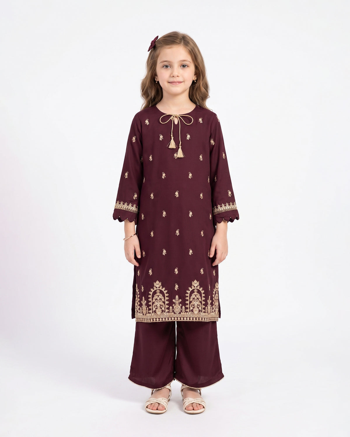 Eminent Girls' Signature Embroidered Dyed 2Pc Suit, Girls Shalwar Kameez, Eminent, Chase Value