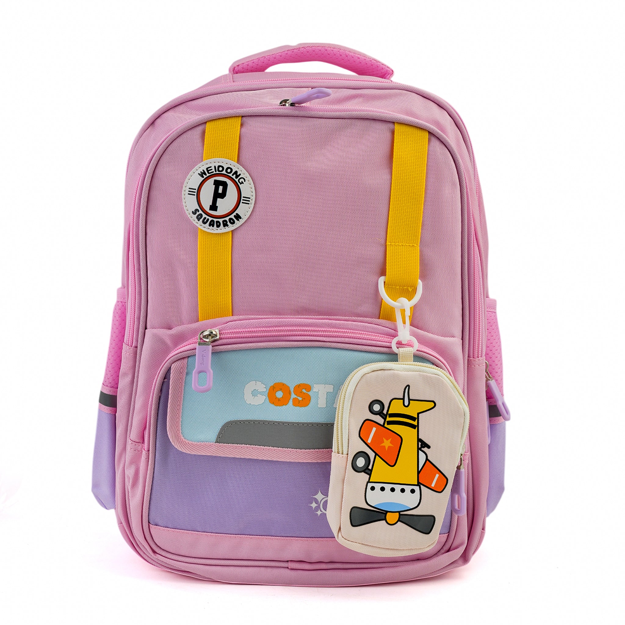 Kids School Backpack 16" - Pink, School Bags, Chase Value, Chase Value