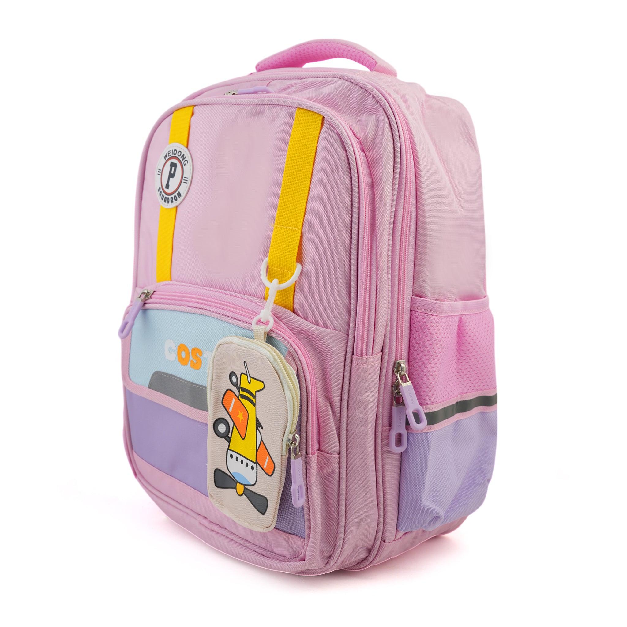Kids School Backpack 16" - Pink, School Bags, Chase Value, Chase Value