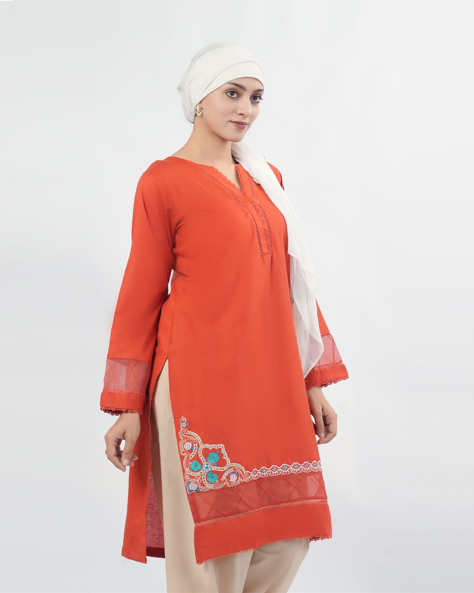 Valuables Women's Embroidered Kurti, Women Ready Kurtis, Chase Value, Chase Value