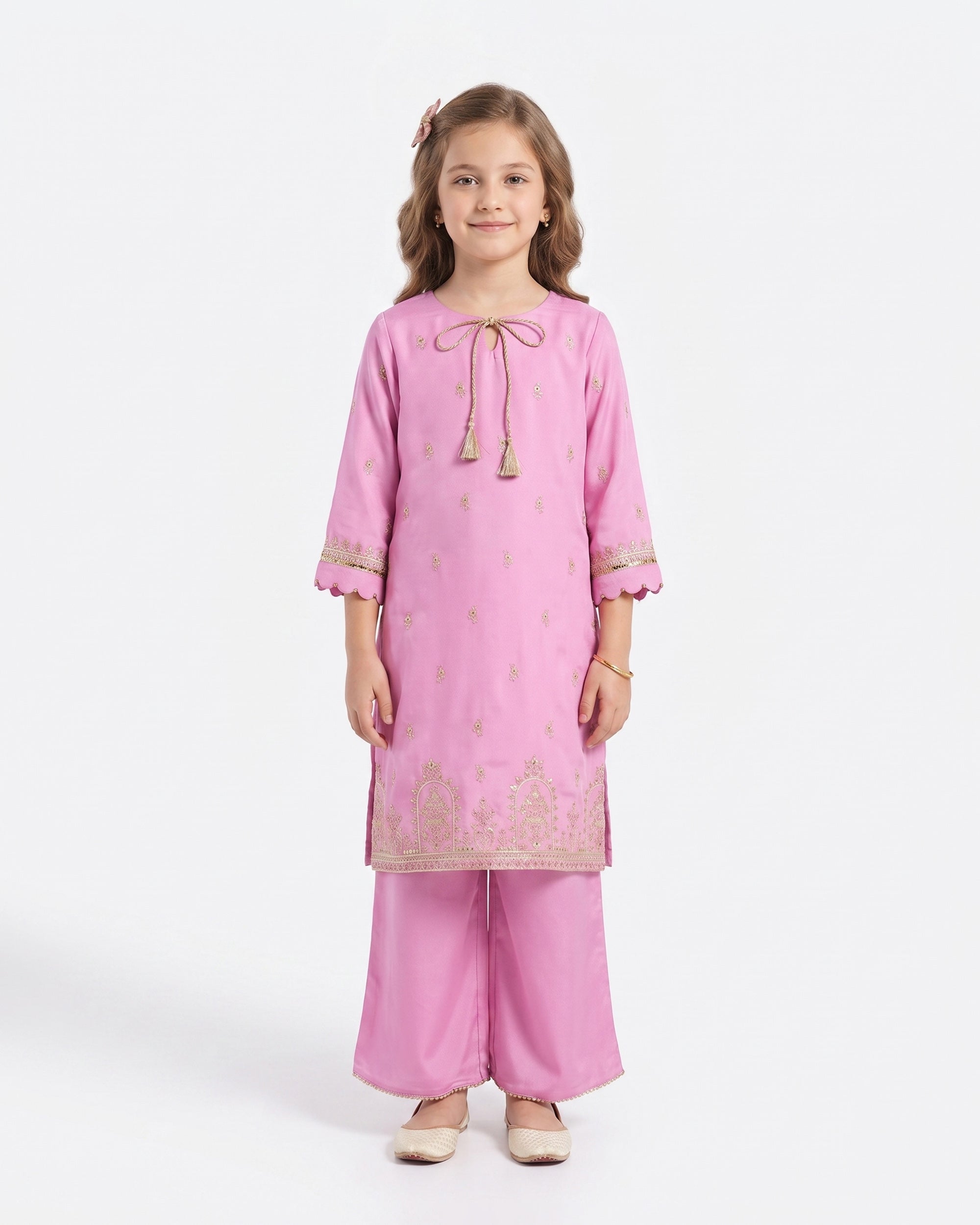 Eminent Girls' Signature Embroidered Dyed 2Pc Suit, Girls Shalwar Kameez, Eminent, Chase Value