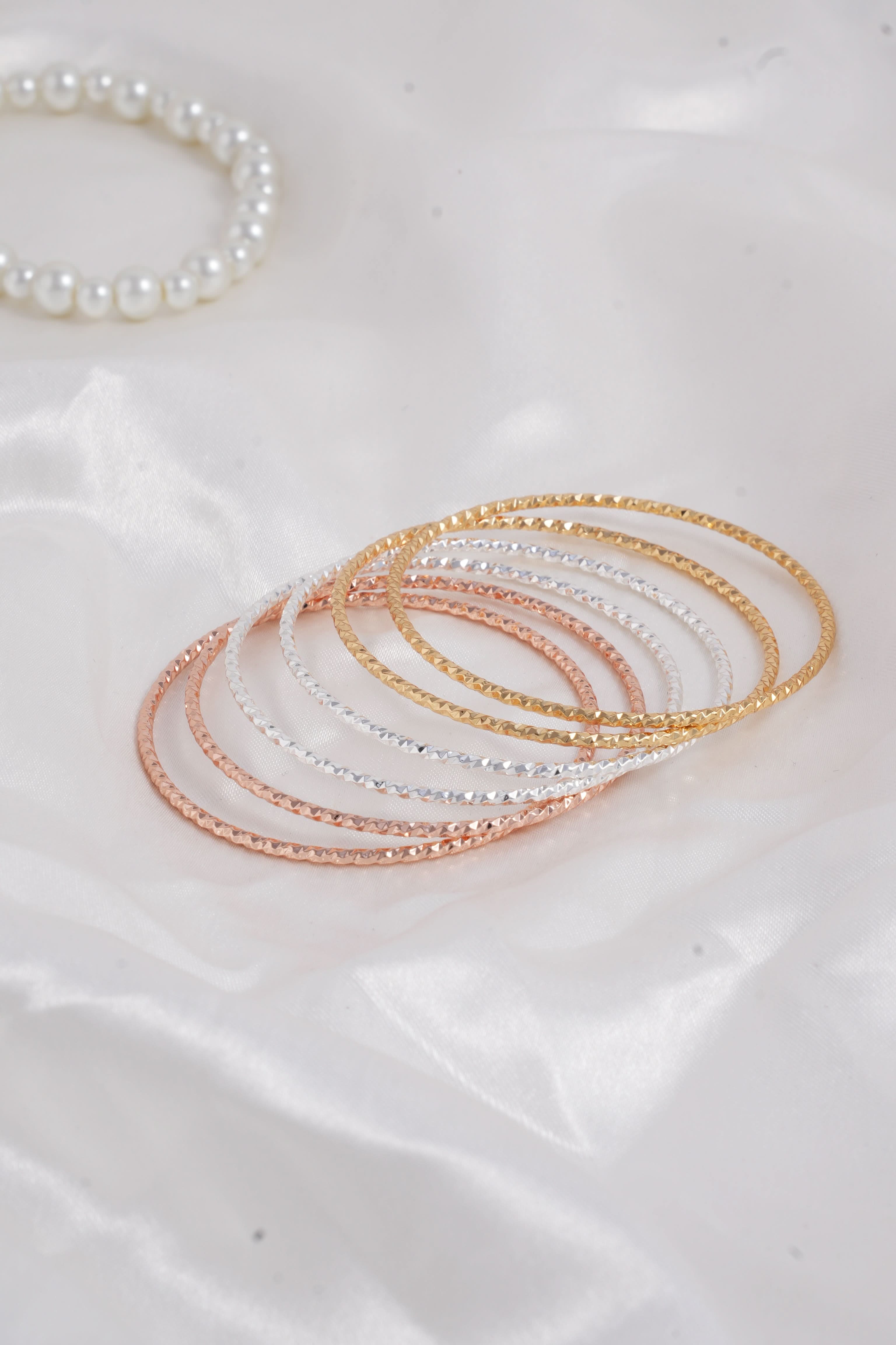 Eminent Women's Kara 6Pcs, Women Bangles & Bracelets, Eminent, Chase Value