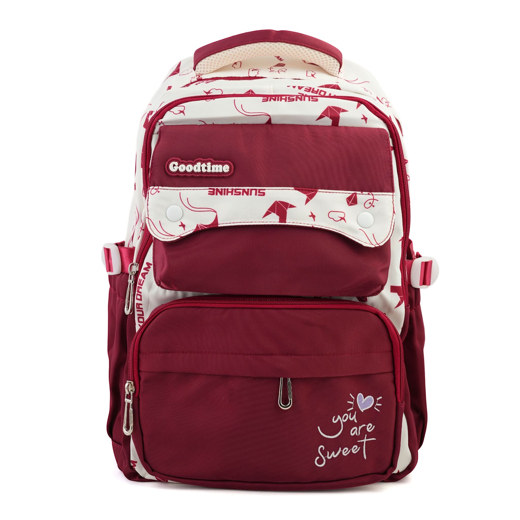 Kids School Backpack 16" - Maroon, School Bags, Chase Value, Chase Value