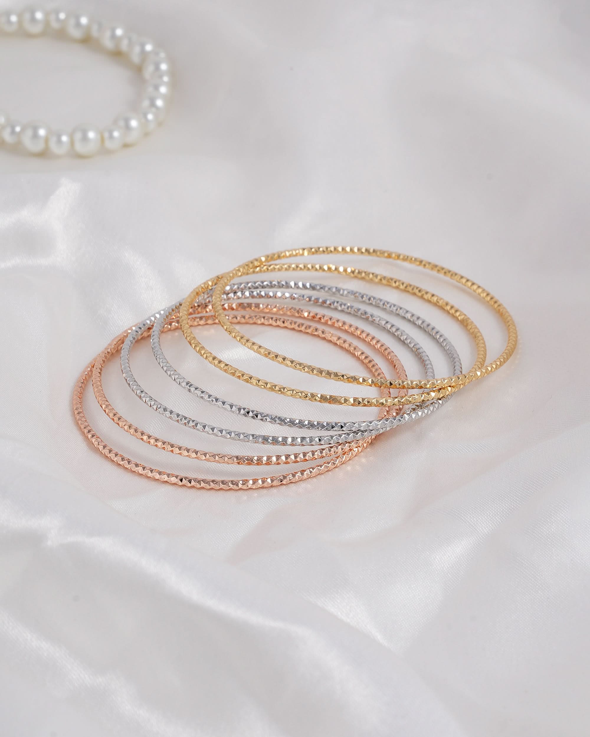 Eminent Women's Kara 6Pcs, Women Bangles & Bracelets, Eminent, Chase Value