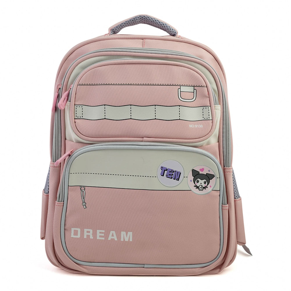Kids School Backpack 16" - Peach, School Bags, Chase Value, Chase Value